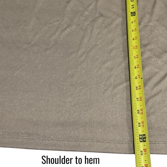 Chico’s Travelers Gold Sparkle Summer Tank Wedding Guest Women’s Size 3 XL - Picture 8 of 8